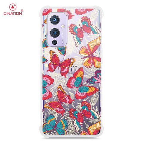 OnePlus 9 Cover - O'Nation Butterfly Dreams Series - 9 Designs - Clear Phone Case - Soft Silicon Borders