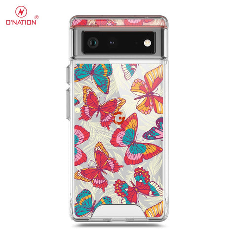 Google Pixel 6 Cover - O'Nation Butterfly Dreams Series - 9 Designs - Clear Phone Case - Soft Silicon Borders
