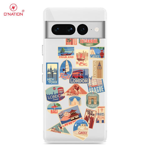 Google Pixel 7 Pro Cover - Personalised Boarding Pass Ticket Series - 5 Designs - Clear Phone Case - Soft Silicon Borders