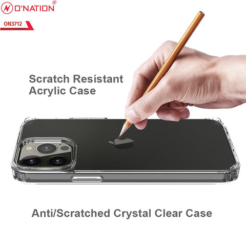 iPhone 13 Pro Max Cover  - ONation Crystal Series - Premium Quality Clear Case No Yellowing Back With Smart Shockproof Cushions