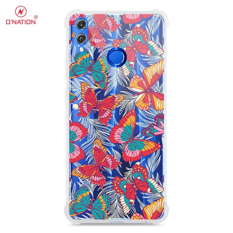Huawei Honor 8X Cover - O'Nation Butterfly Dreams Series - 9 Designs - Clear Phone Case - Soft Silicon Borders