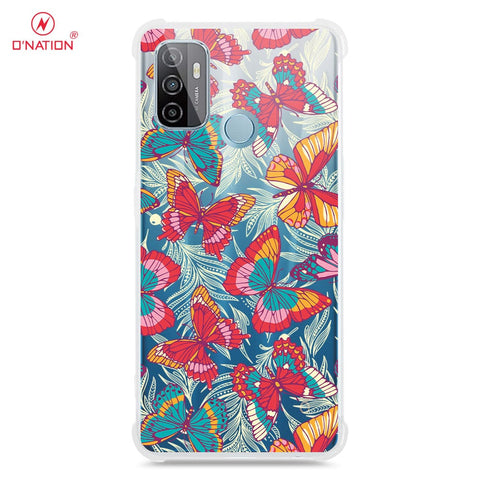 Oppo A53 Cover - O'Nation Butterfly Dreams Series - 9 Designs - Clear Phone Case - Soft Silicon Borders