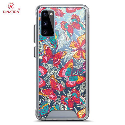 Samsung Galaxy S20 Cover - O'Nation Butterfly Dreams Series - 9 Designs - Clear Phone Case - Soft Silicon Bordersx