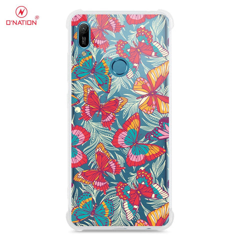 Huawei Y6 2019 / Y6 Prime 2019 Cover - O'Nation Butterfly Dreams Series - 9 Designs - Clear Phone Case - Soft Silicon Borders