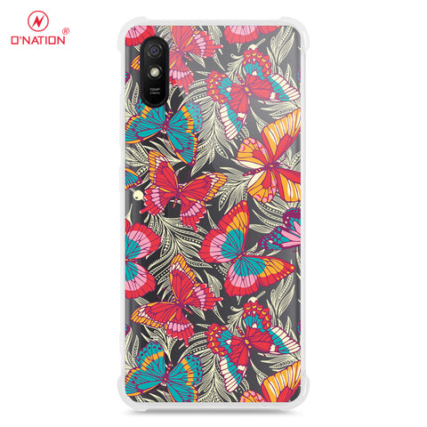 Xiaomi Redmi 9A Cover - O'Nation Butterfly Dreams Series - 9 Designs - Clear Phone Case - Soft Silicon Borders