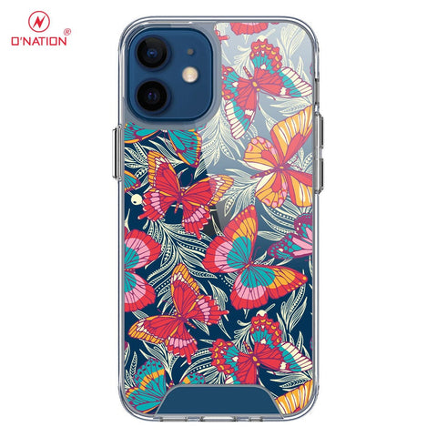 iPhone 12 Mini Cover - O'Nation Butterfly Dreams Series - 9 Designs - Clear Phone Case - Soft Silicon Borders