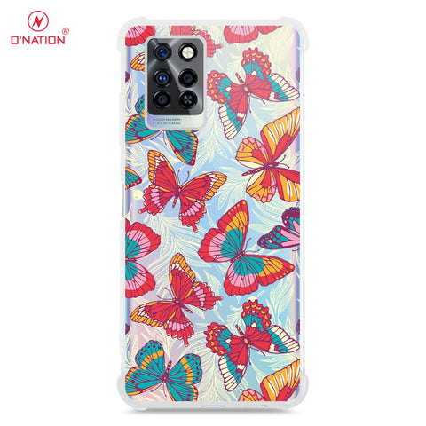 Infinix Note 10 Pro Cover - O'Nation Butterfly Dreams Series - 9 Designs - Clear Phone Case - Soft Silicon Borders