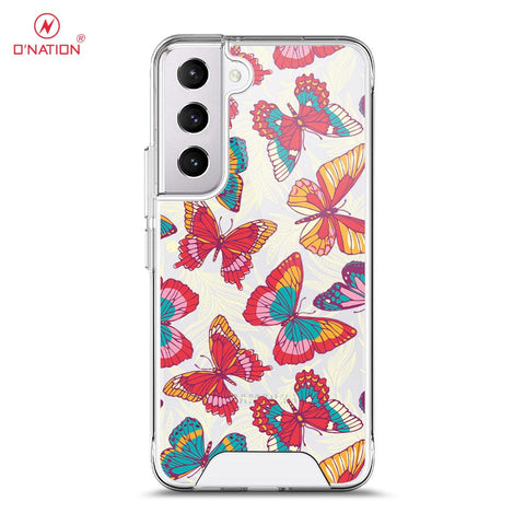 Samsung Galaxy S22 5G Cover - O'Nation Butterfly Dreams Series - 9 Designs - Clear Phone Case - Soft Silicon Borders