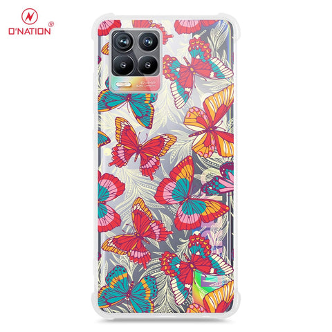 Realme 8 Cover - O'Nation Butterfly Dreams Series - 9 Designs - Clear Phone Case - Soft Silicon Borders