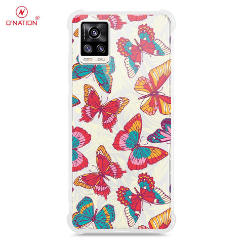 Vivo V20 Cover - O'Nation Butterfly Dreams Series - 9 Designs - Clear Phone Case - Soft Silicon Bordersx
