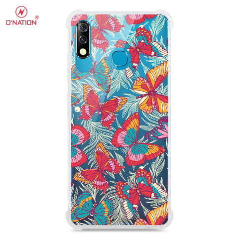 Infinix Hot 8 Lite Cover - O'Nation Butterfly Dreams Series - 9 Designs - Clear Phone Case - Soft Silicon Borders