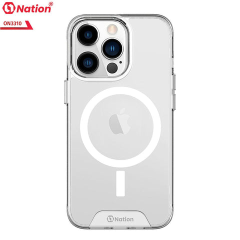 iPhone 13 Pro Cover - ONation MagSafe Series - Premium Quality No Yellowing Drop Tested Tpu+Pc Clear Soft Edges