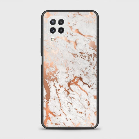 Samsung Galaxy M32 Cover - White Marble Series 2 - HQ Ultra Shine Premium Infinity Glass Soft Silicon Borders Case