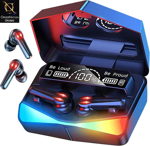 Exclusive Edition M28 TWS Wireless Headphone With Noise Cancellation And Low Latency Gaming Earbuds - Black