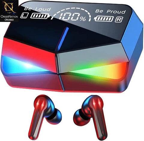Exclusive Edition M28 TWS Wireless Headphone With Noise Cancellation And Low Latency Gaming Earbuds - Black