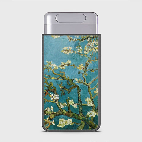 Samsung Galaxy A90 5G Cover - Floral Series 2 - HQ Ultra Shine Premium Infinity Glass Soft Silicon Borders Case