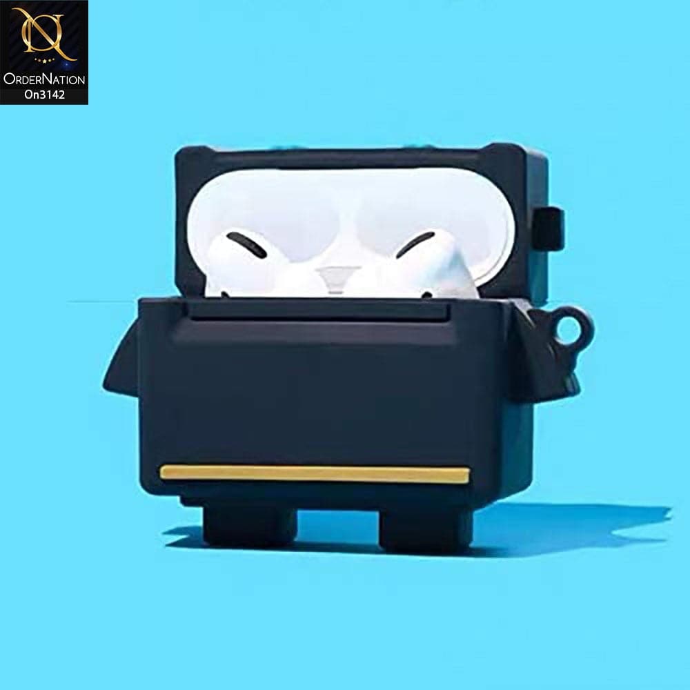 Apple Airpods Pro Cover - Cute Soft Robot Sillicone Airpods Case