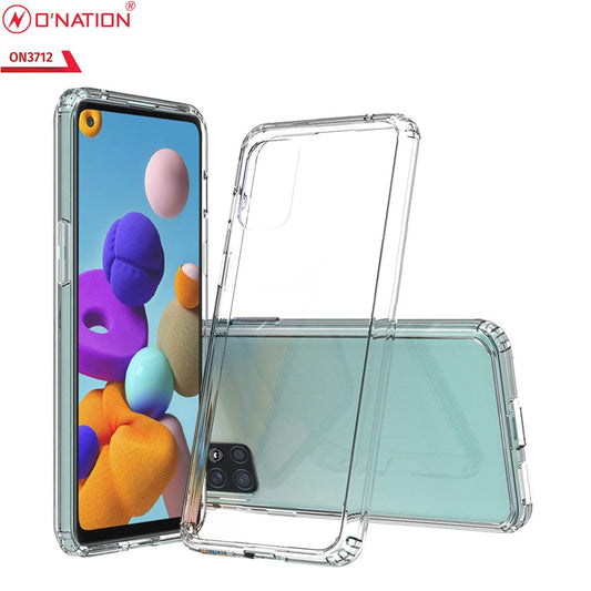 Samsung Galaxy A51 Cover  - ONation Crystal Series - Premium Quality Clear Case No Yellowing Back With Smart Shockproof Cushions