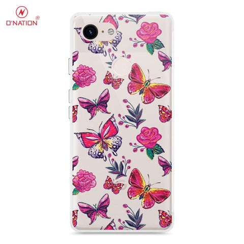 Google Pixel 3 Cover - O'Nation Butterfly Dreams Series - 9 Designs - Clear Phone Case - Soft Silicon Borders