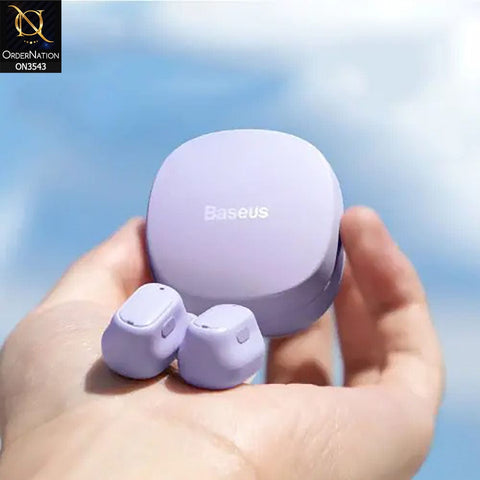Baseus WM01 TWS Bluetooth 5.0 Headset Earphone - Purple