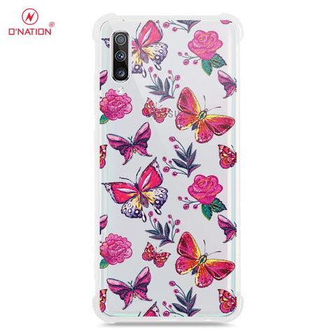 Samsung galaxy A70s Cover - O'Nation Butterfly Dreams Series - 9 Designs - Clear Phone Case - Soft Silicon Borders