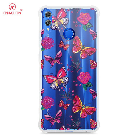 Huawei Honor 8X Cover - O'Nation Butterfly Dreams Series - 9 Designs - Clear Phone Case - Soft Silicon Borders