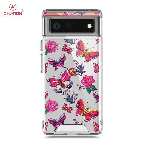 Google Pixel 6 Cover - O'Nation Butterfly Dreams Series - 9 Designs - Clear Phone Case - Soft Silicon Borders