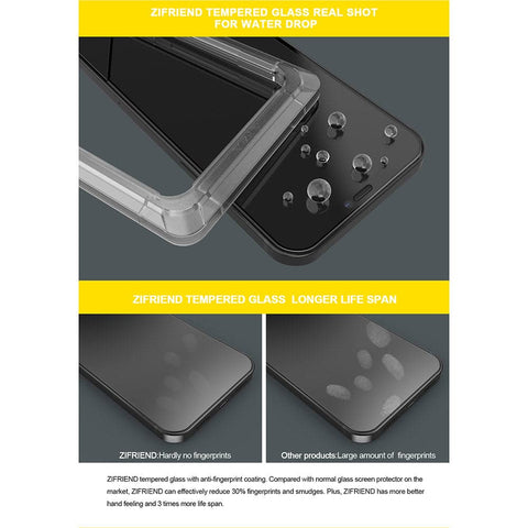 iPhone 12 Mini Screen Protector - Black - Branded Premium Audio Crystal Tempered Glass Protector With Easy Installation Tray Kit