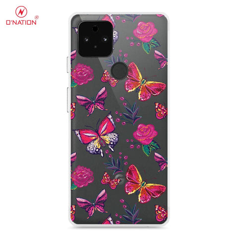 Google Pixel 5a Cover - O'Nation Butterfly Dreams Series - 9 Designs - Clear Phone Case - Soft Silicon Borders