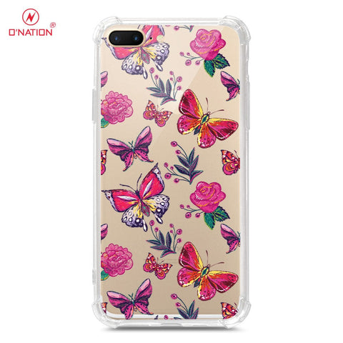 iPhone 8 Plus / 7 Plus Cover - O'Nation Butterfly Dreams Series - 9 Designs - Clear Phone Case - Soft Silicon Borders