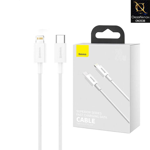 Baseus Superior Series TypeC To iPhone 20W Fast Charging Cable 1.5m White