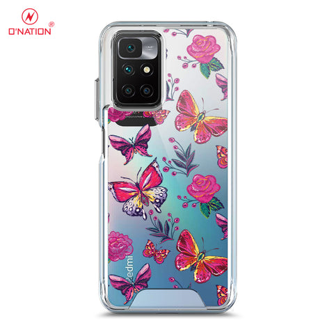 Xiaomi Redmi 10 Cover - O'Nation Butterfly Dreams Series - 9 Designs - Clear Phone Case - Soft Silicon Borders