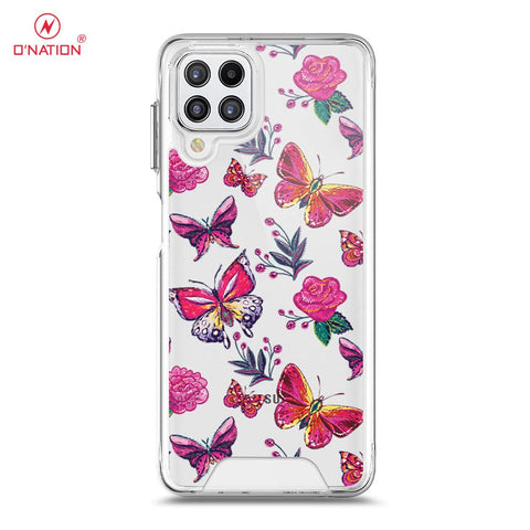 Samsung Galaxy A22 Cover - O'Nation Butterfly Dreams Series - 9 Designs - Clear Phone Case - Soft Silicon Borders