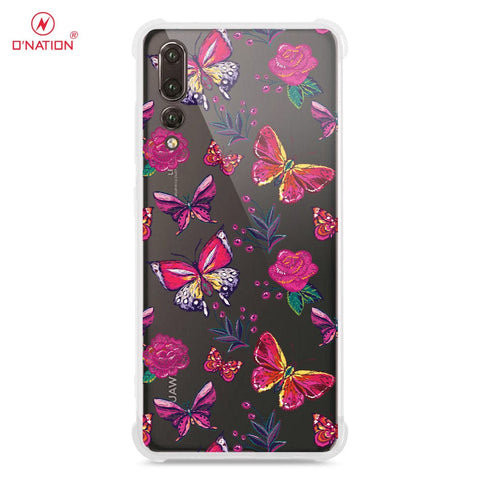 Huawei P20 Pro Cover - O'Nation Butterfly Dreams Series - 9 Designs - Clear Phone Case - Soft Silicon Borders