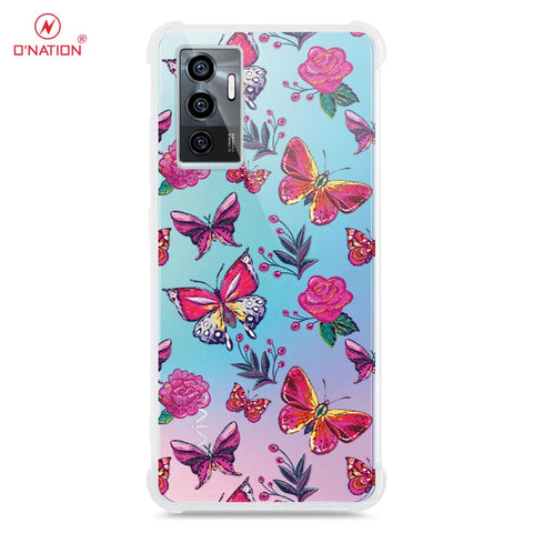 Vivo V23e Cover - O'Nation Butterfly Dreams Series - 9 Designs - Clear Phone Case - Soft Silicon Borders