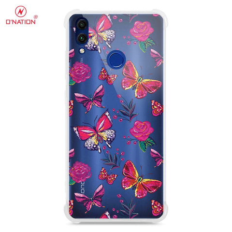 Huawei Honor 8c  Cover - O'Nation Butterfly Dreams Series - 9 Designs - Clear Phone Case - Soft Silicon Borders