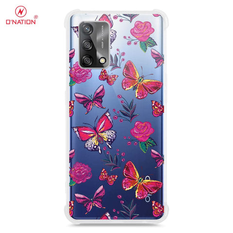Oppo F19 Cover - O'Nation Butterfly Dreams Series - 9 Designs - Clear Phone Case - Soft Silicon Borders