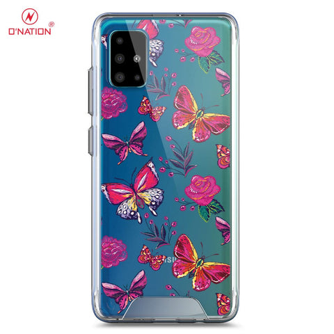 Samsung Galaxy A51 Cover - O'Nation Butterfly Dreams Series - 9 Designs - Clear Phone Case - Soft Silicon Borders