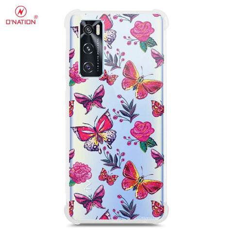 Vivo V20 SE Cover - O'Nation Butterfly Dreams Series - 9 Designs - Clear Phone Case - Soft Silicon Borders