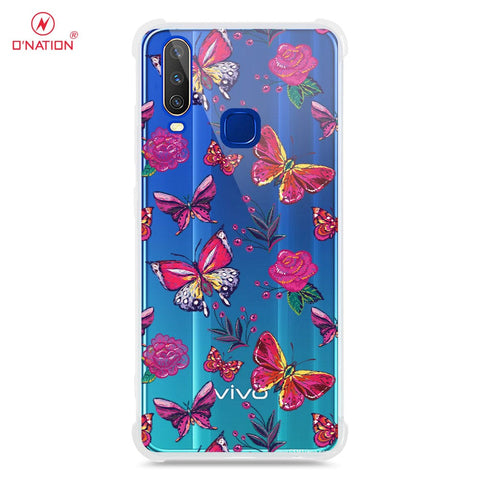Vivo Y12 Cover - O'Nation Butterfly Dreams Series - 9 Designs - Clear Phone Case - Soft Silicon Borders