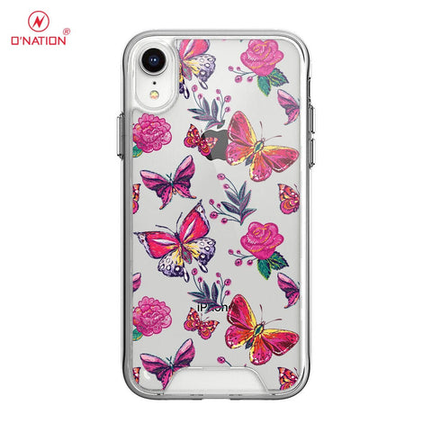 iPhone XR Cover - O'Nation Butterfly Dreams Series - 9 Designs - Clear Phone Case - Soft Silicon Borders U12