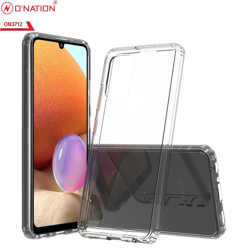 Samsung Galaxy A32 Cover  - ONation Crystal Series - Premium Quality Clear Case No Yellowing Back With Smart Shockproof Cushions