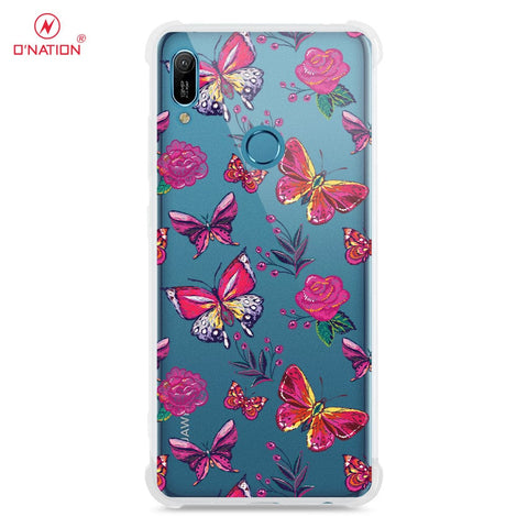 Huawei Y6 2019 / Y6 Prime 2019 Cover - O'Nation Butterfly Dreams Series - 9 Designs - Clear Phone Case - Soft Silicon Borders