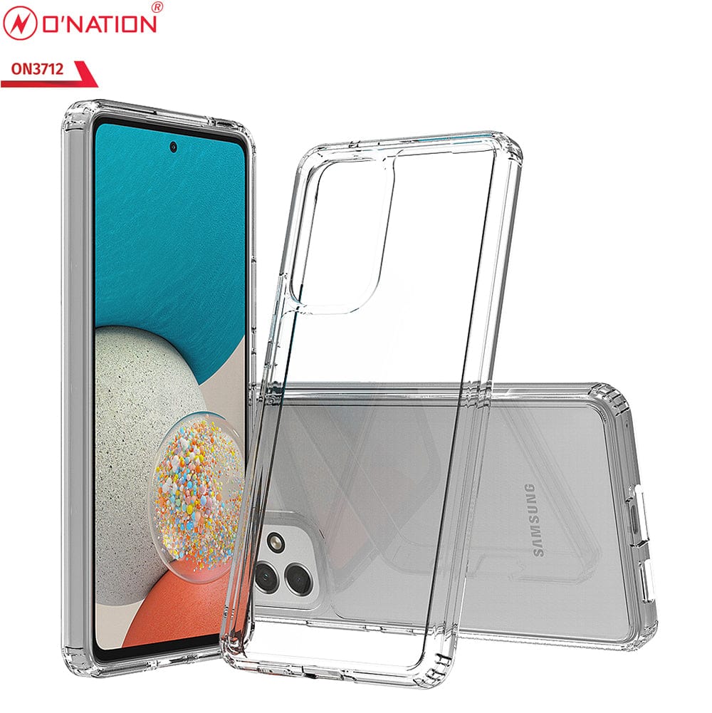 Samsung Galaxy A53 5G Cover  - ONation Crystal Series - Premium Quality Clear Case No Yellowing Back With Smart Shockproof Cushions
