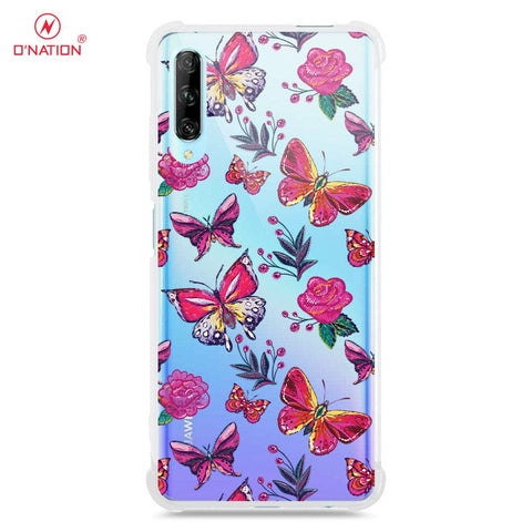 Huawei Y9s Cover - O'Nation Butterfly Dreams Series - 9 Designs - Clear Phone Case - Soft Silicon Borders