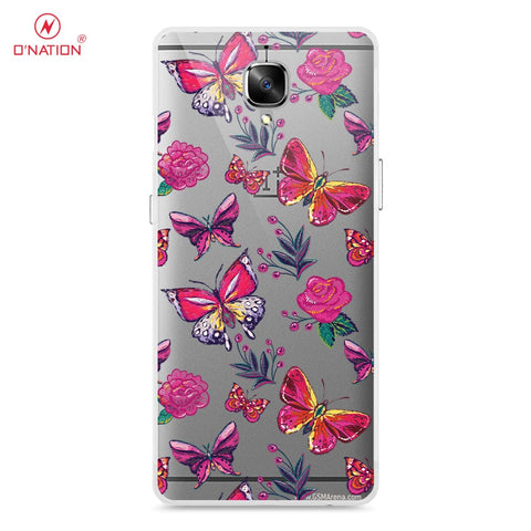 OnePlus 3 Cover - O'Nation Butterfly Dreams Series - 9 Designs - Clear Phone Case - Soft Silicon Borders