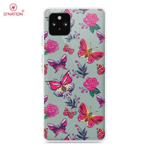Google Pixel 5 XL Cover - O'Nation Butterfly Dreams Series - 9 Designs - Clear Phone Case - Soft Silicon Borders