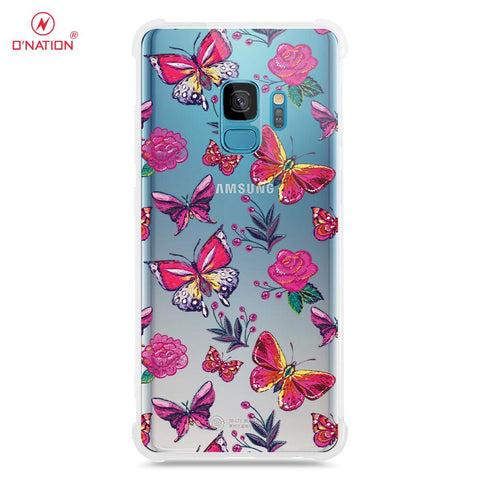 Samsung Galaxy S9 Cover - O'Nation Butterfly Dreams Series - 9 Designs - Clear Phone Case - Soft Silicon Borders