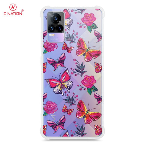 Vivo V21E Cover - O'Nation Butterfly Dreams Series - 9 Designs - Clear Phone Case - Soft Silicon Borders