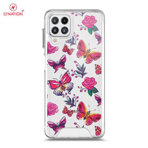 Samsung Galaxy M32 Cover - O'Nation Butterfly Dreams Series - 9 Designs - Clear Phone Case - Soft Silicon Borders